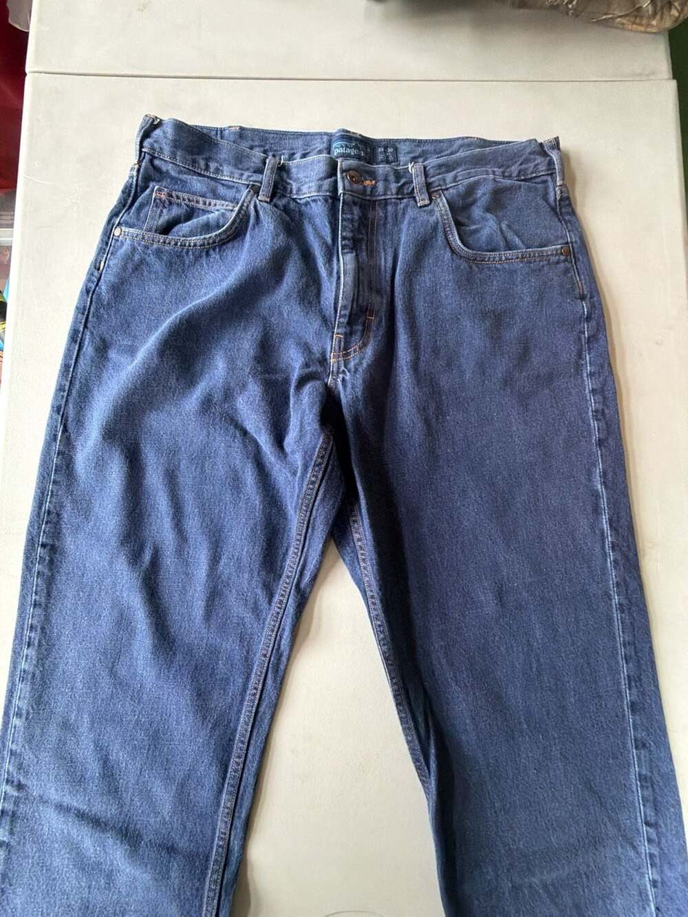 Patagonia Iron Clad Organic Cotton Men's Dark Wash Denim Jeans 38x30